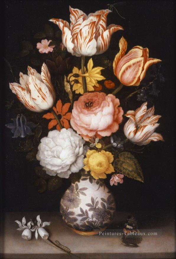 Nature morte aux fleurs dans un vase en porcelaine Ambrosius Bosschaert Peintures à l'huile